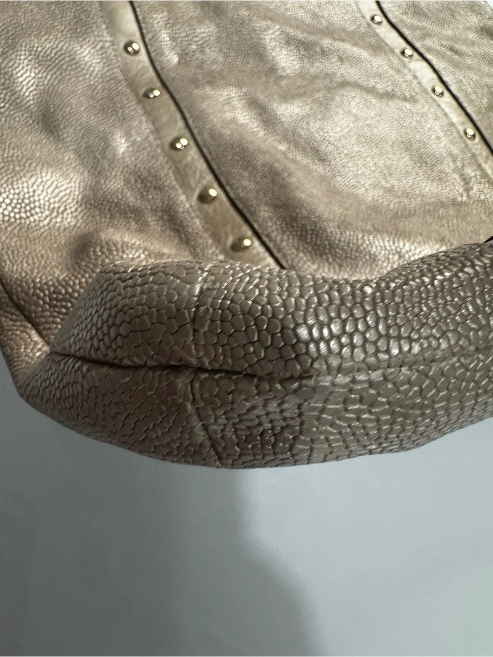 Coach Kelsey Metallic Pebbled Leather Shoulder Hobo